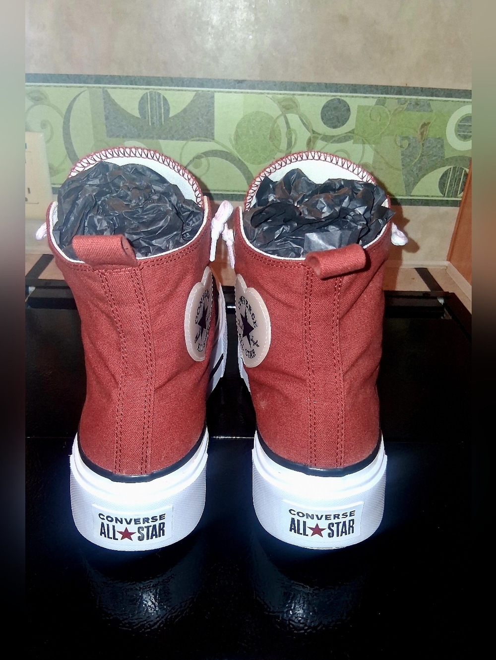 Converse Chuck Taylor All Star Move Platform Hi - Terracotta Pink Heart Edition - Picture 5 of 9